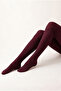 Women's Modal Pantyhose Claret Red - 4