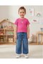 Girl's Short Sleeve Ribbed Bodysuit - Fuchsia Pink (1-5 Years) - 2