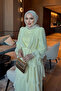 Yellow Layered Skirt Evening Dress - 3