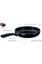 by Bajaj Electricals Sakhi Gift Set Non Stick Induction Set of Flat Tawa, Fry Pan & Kadhai with Lid (Wine) - 3