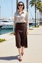 Women's Midi Length Polka Dot A-Line Flexible Knitted Skirt Regular Waist Fish Pattern Comfortable Daily Casual Stylish - 3