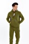 Ar-Ma Men's Hooded Sweatshirt with Text Print, Kangaroo Pocket, Knitted Fabric, Regular Fit, 70% Cotton, 30% Poly - 3