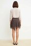 Women's Asymmetrical Mini Skirt Striped Pattern A-Line Tulle Knitted Regular Waist Belted Lined L Daily Casual - 5