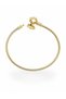 Brass Charm Zircon Stone Clover Model Gold Color Women's Bracelet - 3