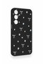 Samsung A55 Compatible Mini Bow Black Patterned Silicone Case - 3