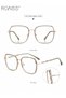 Blue Light Blocking Glasses Blue Light Filter Computer Reading Gaming TV Phones Browline Frame Eyewear Fashion Anti Eyestrain Headache for Women Men Black Silver - 2