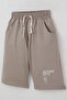 Boy's Shorts Set Zero Sleeve Hero of the Race Track Car Printed 5-10 Years, White - 7