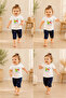 Baby Girl Top and Bottom Set 100% Cotton - 5