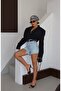 Women's Ripped Style Denim Jeans Shorts - 6