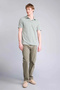 X2594Azgn1217 Green Slim Fit Polo Collar Short Sleeve Polo T-Shirt - 2