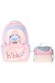 Girl's Primary School Backpack and Lunch Set - Cloudy Pink Blue Colorful Pink - Blue Setcc-C4086B - 2