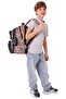 حقيبة ظهر مدرسية سوداء مطبوعة للأولاد من Kids Five Sections - L5424 - 5