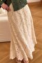 Lace Skirt with Elastic Waist and Lining M39723