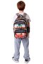 حقيبة ظهر مدرسية سوداء مطبوعة للأولاد من Kids Five Sections - L5424 - 6
