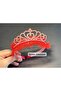Black Luxury Thin Elegant Heart Motif Crystal Stone Light Felt Eva Metal Crown Princess Queen Tiara - 4