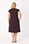 Women's Plus Size Polka Dot Cotton Short Sleeve Dress with Pockets - 6