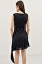Black Textured Women's Dress - 5