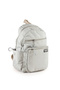 Small Size Lightweight Water-Resistant Parachute Fabric Daily Multi-Pocket Women's Backpack Stone / Beige 1206 - 6