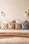 Soft Color Flowers Patterned 4-Piece Throw Pillow Cover Set - 2