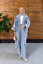 Women's Embroidered Bat Sleeve Jeans Set - 5