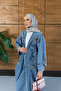 Women's Embroidered Bat Sleeve Jeans Set - 4