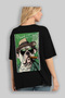 For Dog Lovers 67 Back Dog Printed Black Oversize T-Shirt 100% Cotton Unisex Dog Lover Premium Design - 4