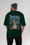 For Dog Lovers 48 Back Dogs Printed Green Oversize T-Shirt 100% Cotton Unisex Dog Lover Premium Design - 5