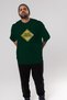 Body under Oversize Front Printed Green T-Shirt 100% Cotton Streetwear Premium Comfortable Fit - 7
