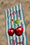 منشفة شاطئ مطبوعة بنمط الكرز من Cherry Mood - 3