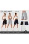3 Pieces (Shorts) Black+Gray+Navy Blue Women's Oversize Fit Shorts Bermuda Comfortable Fit Anti-Sweat