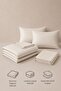 Elif Satin Striped Single Buttoned Duvet Cover Set, Quilt Cover, 100% Cotton, 83Tel - 4