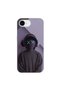 iPhone 16E Compatible No Face 2 Design Transparent Case
