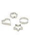 12-Piece Assorted Biscuit Cutter Silver - 3