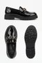 Luna Chain — Women's Orthopedic Sole Metal Buckle Detailed Casual Lightweight Loafer Ballerina Black Women's Shoes - 4