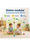 Set constructie cort copii, material plastic multicolor, sistem modular pentru joaca creativa, 3+ ani - 3