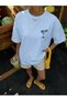 Oversize Margarita Cocktail Club Printed 100% Cotton Crew Neck T-Shirt - 2