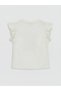 Lcw Babyruffled Crew Neck Printed Baby Girl T-Shirt - 2