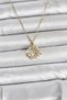 316L Stainless Steel Pearl Flower Model Gold Color Necklace