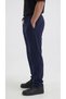 Men's Navy Blue Color Wide Leg Relaxed Fit Baggy Sweatpants - 8