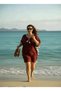 Organic Woven Cotton Pareo – Loose Fit Standard Size Beach Dress - 4