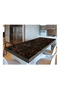 Dodes Black Marble Patterned Adhesive Countertop Foil - 3