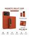 Magnetic Wallet Case for iPhone 17 Pro Max Brown – Leather Flip Cover with Card Holder, RFID Protection & Wireless Charging Support - 3