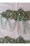 Handcrafted, Stone Embellished Evening Dress/Costume Applique - 4