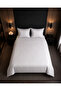 Satin Striped Double Duvet Cover Set with Elastic Sheets 200X220Cm - 3