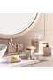 Aristo Marble Tissue Box Cover 15x15x15cm - Beige - 3