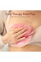 Larger Breast Therapy Packs, Hot and Cold Breast Pads with 2 Soft Covers, Breastfeeding Essentials, 2 Pack, Pink
