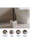 Mist Toilet Brush Holder 9.8x9.8x37cm - Beige - 5