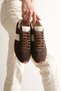 Genuine Suede Leather Women's Retro Sneaker Light Sole Casual Sports Shoes