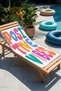 Positive Energy Themed Colorful Beach Towel - Modern Typography White Quick-Dry Microfiber Towel - 6