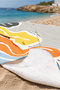Geometric Striped Mood Retro Beach Towel - Minimalist Color Block Mediterranean Bath Seaside Coverlet - 3